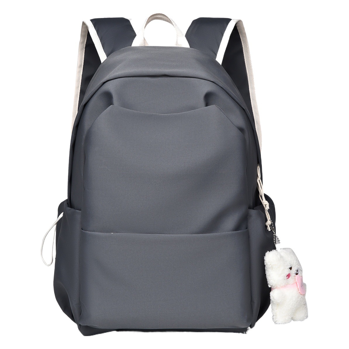 Mochilas escolares de gran capacidad de color sólido de moda de calidad cuidadosamente seleccionadas para mujeres Mochilas escolares versátiles de estilo universitario de estilo coreano Mochilas para hombres al por mayor