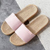 Slide, slippers, summer non-slip straw ethnic footwear for beloved platform indoor, ethnic style