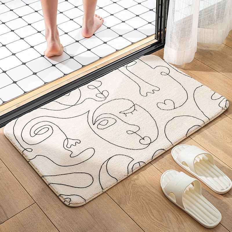 Saugfähige Bodenmatte für Badezimmer, Anti-Rutsch-Matte für Badezimmertüren, Fußmatte für den Haushalt, Eingangsmatte, Badezimmerteppich_voghion.com