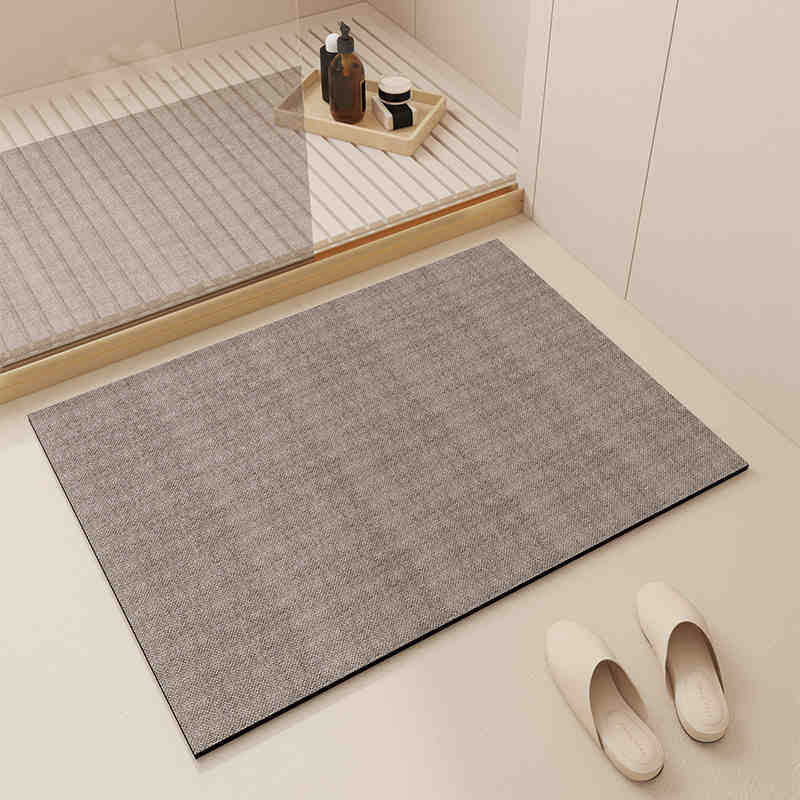 La alfombra de barro de diatomeas Wabifeng absorbe agua, es resistente a la suciedad y es fácil de cuidar.