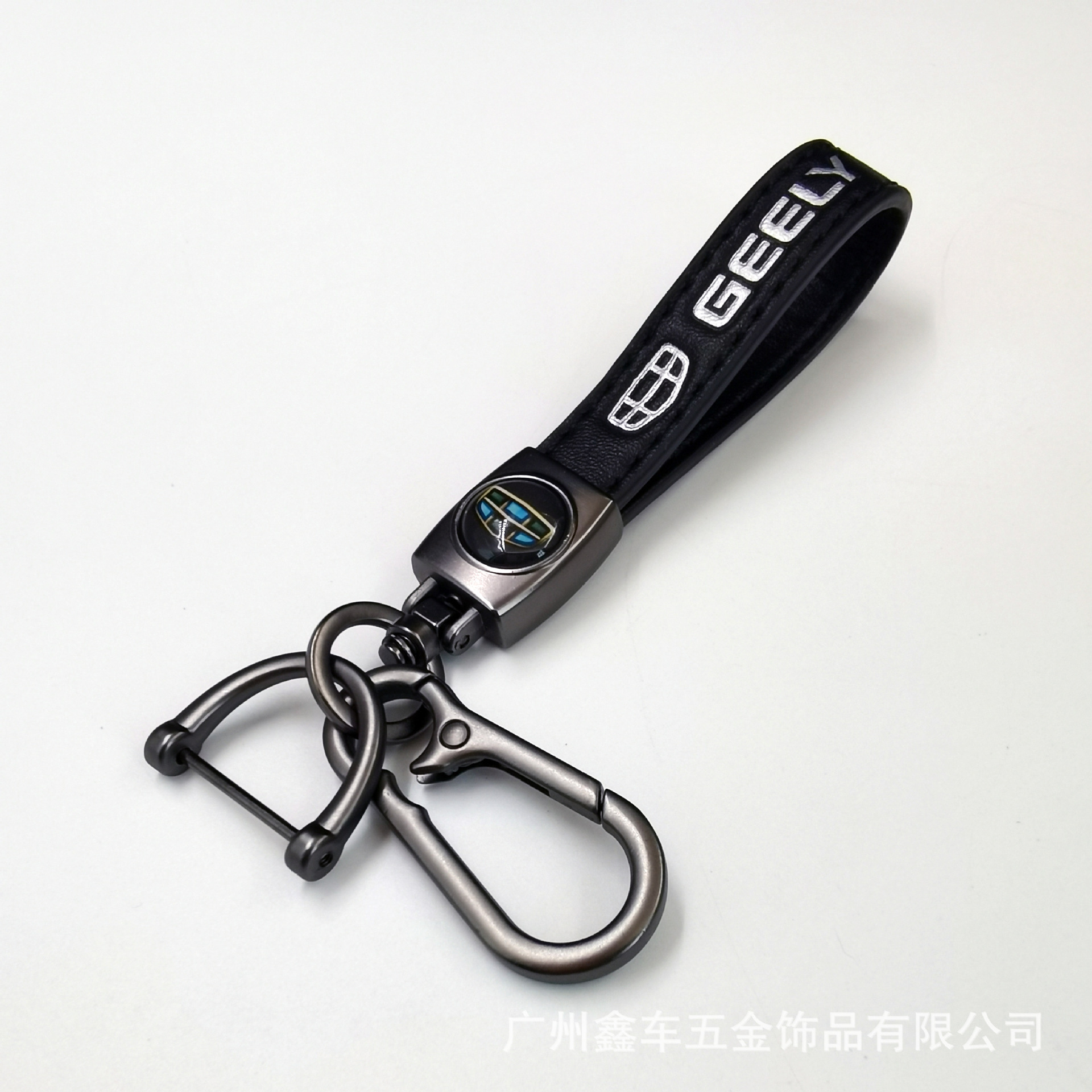 Keychain de piel de cordero transfronteriza logotipo de automóvil llavero de negocios hombre llavero colgante fábrica al por mayor