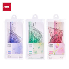 有力vc 158セット定規高颜値セット定規4セット15cm透明直尺波線付き小学生