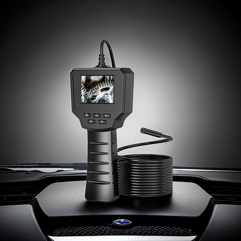 2.4 inch Screened Endoscope for Car Repair Tubes, High-Resolution Camera, Waterproof Underwater Probe, Cross-Border Product