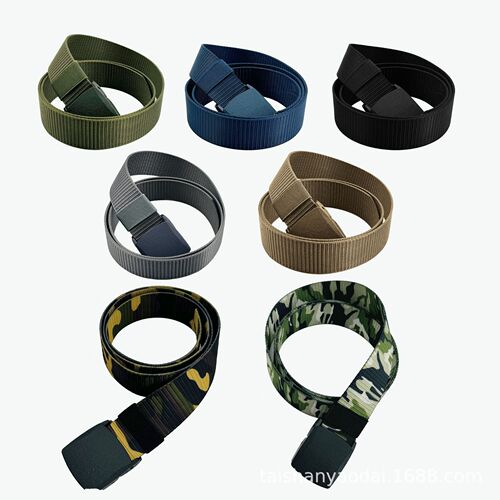 Versatile Outdoor Sports Tactical Belt, Fashionable Inner Belt for Men, Nylon Woven Canvas Belt, Military Training Belt
