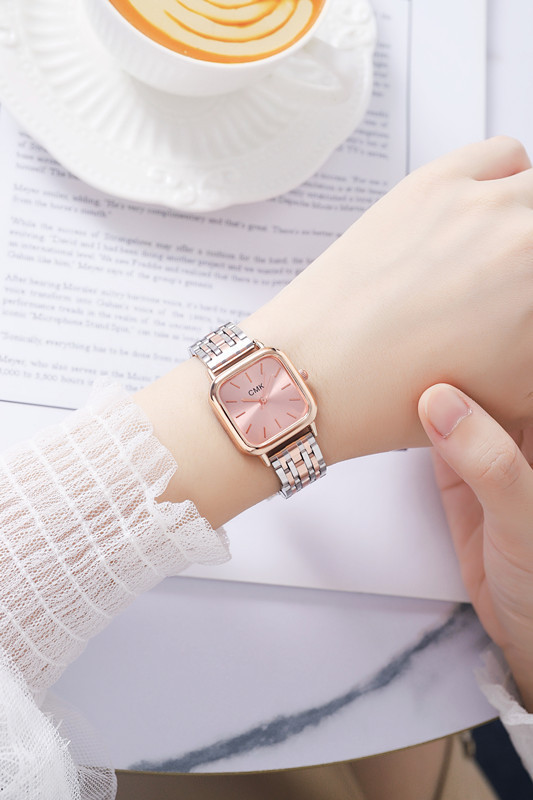 orologio da polso da donna con bracciale, moda, semplice, temperamento, compatto, orologio da polso, spot_voghion.com