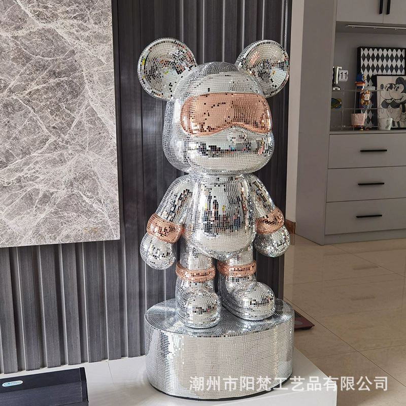 Internet Celebrity Cool Bear Large Piggy Bank Living Room Tv Cabinet Next to Sofa Violent Bear Large Floor-Standing Decoration Ornaments