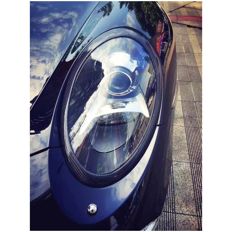 Suitable for 12-18 years Porsche 911 series 991 carbon fiber headlight lamp eyebrows carbon fiber material 991 professional