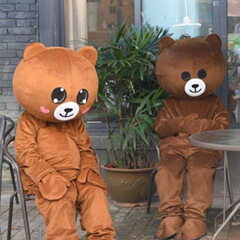 同じスタイルの人形服ウォーキング漫画人形服クマのヘアチラシ大人の Douyin パフォーマンススーツ Meixin