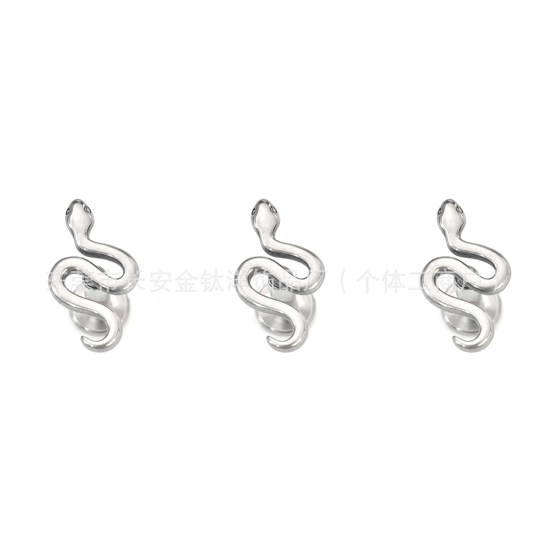 F136 Titanium 1.6mm Snake Tongue Barbell - G23 Titanium Alloy Body Piercing Jewelry for Tongue, Clavicle, Bone detail image 7