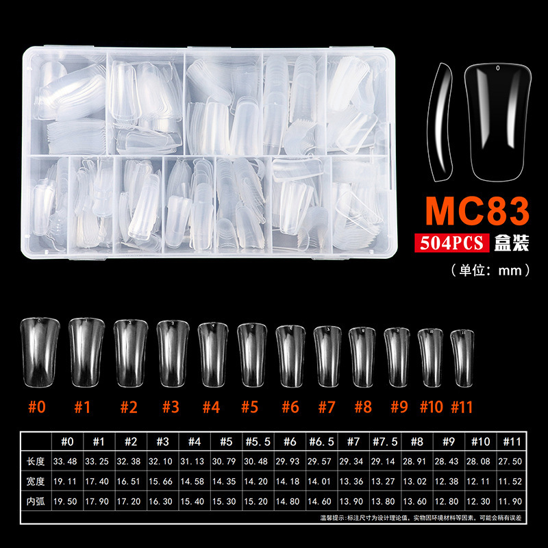 MC83 transparent 504 pieces/box