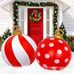 工場在庫 pvc インフレータブルクリスマスボールクリスマス装飾ボールパーティーシーンレイアウトボール子供のおもちゃのボール