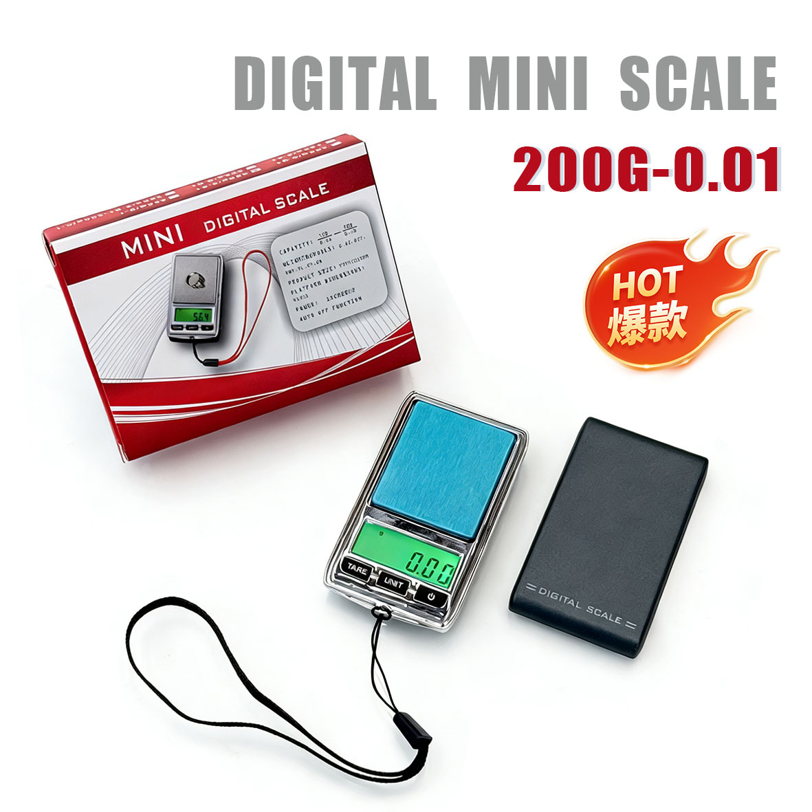 厂家直供跨境mini珠宝秤DS22 口袋便携称首饰黄金秤0.01克数秤