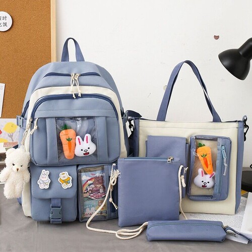 Lightweight Backpack for Girls, Cute Summer Student Bag for Ages 3-6, Large Capacity Children's Dual Shoulder Bag