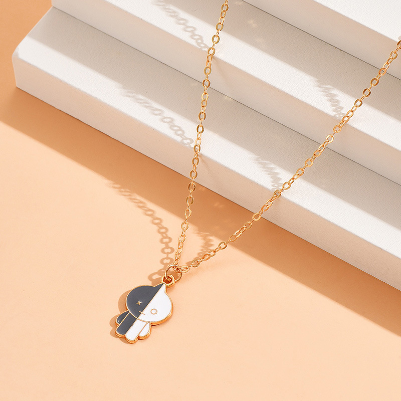 1 Piece Original Design Cartoon Character Alloy Enamel Plating Womenu0027S Pendant Necklace