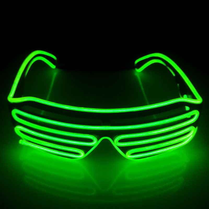 Halloween LED gafas luminosas party bar disco equipo carta LED persianas gafas EL ambiente props