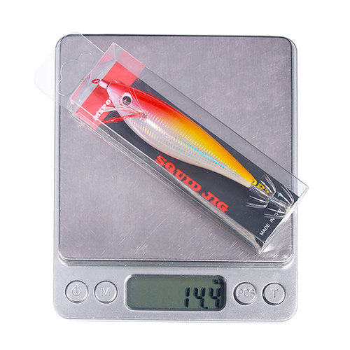 Luya bait luminous fake shrimp bionic bait simulated hard bait shrimp squid with hook to kill foreign trade wooden shrimp bait sj43