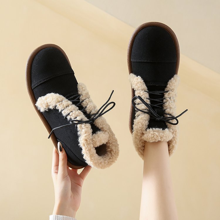 Women's Streetwear Solid Color Round Toe Cotton Shoes display picture 15