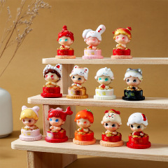 新年ギフトボックス ディディ卓上飾り かわいいフィギュア DIY樹脂工芸品 ドゥインライブ ブラインドボックス 卸売