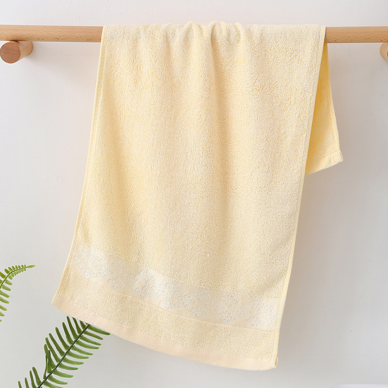 Toalha de rosto jacquard algodão bambu macia e absorvente_voghion.com