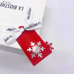 Christmas Snowflake Blank Kraft Paper Hang Tags | Gift Packaging, Gift Decorations, Message Cards | Baking Packaging Labels