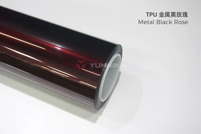 change film, full car wrap, Auto Color Change Film - tpu-ultra-bright-metallic-black-rose-15215m