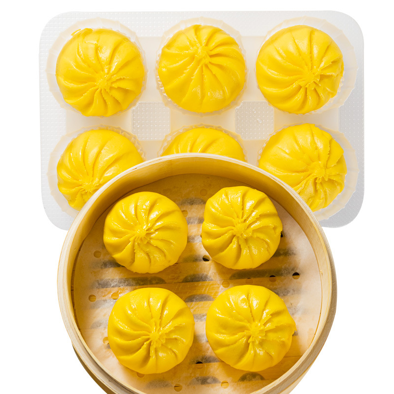 金沙榴蓮包港式早茶半成品粵式早點速凍爆漿流沙包營養早餐