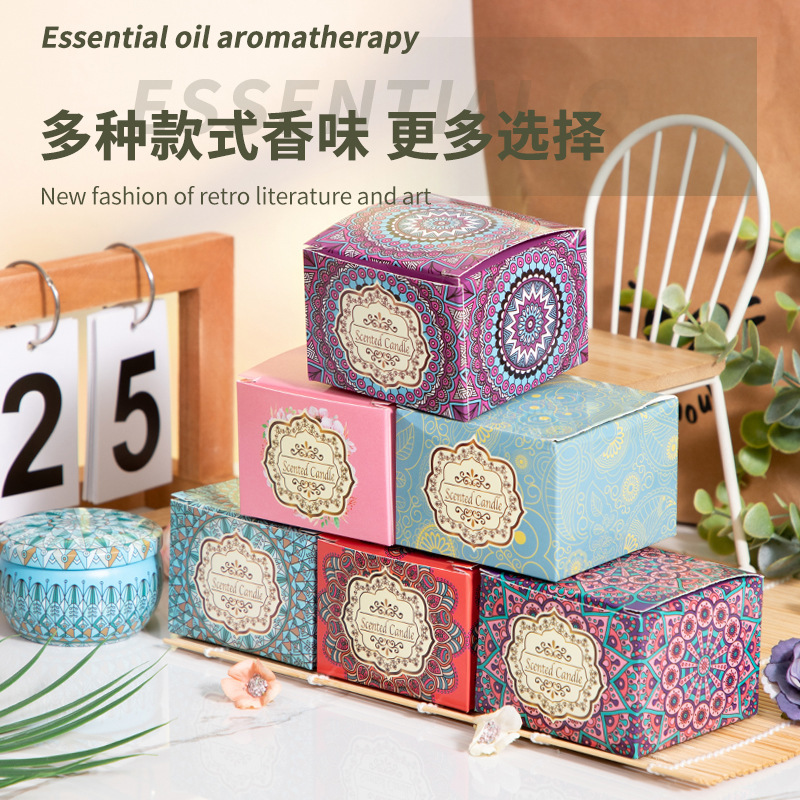 Aromatherapy Dried Petal Essential Oil Candle Cross-border Wholesale Romantic Home Purified Air Delivery Accompanying Birthday Gift Explosions