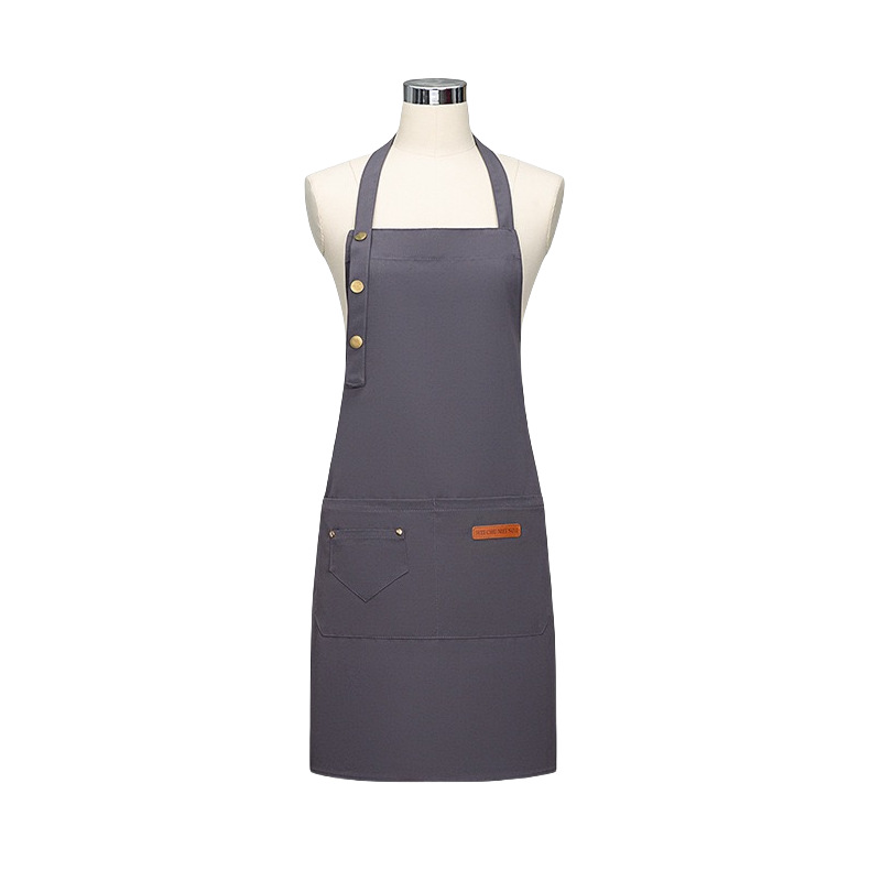 Canvas Apron With Waterproof Logo For Restaurants And Retail_voghion.com