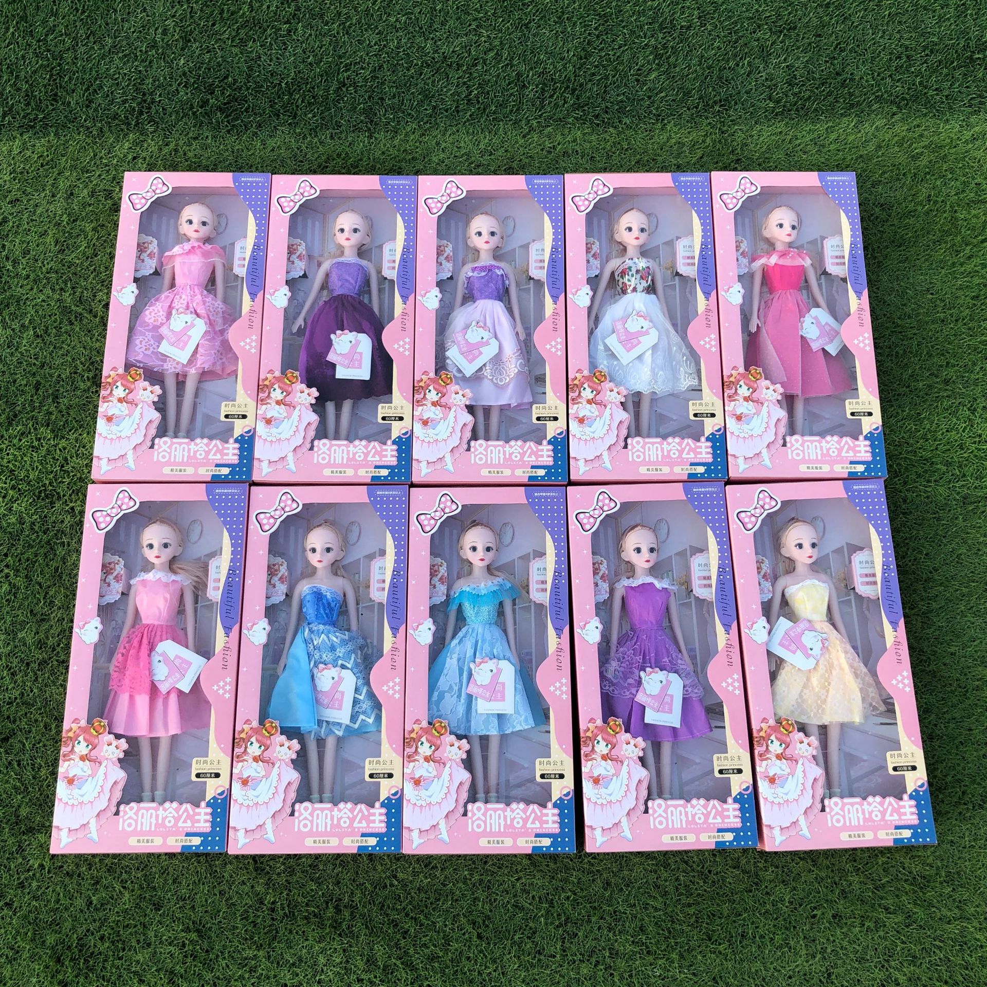 Niños niña princesa muñeca 60cm moda vestidor serie traje puesto inscripción formación institución educativa al por mayor