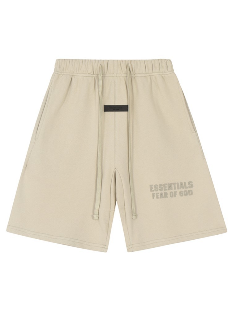 FOG ESSENTIALS Temporada 8 Doble línea de alta calle letras casuales sueltas impresión de silicona pull-out pantalones cortos de moda para hombres image 3