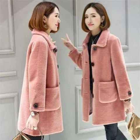 Jacket, coat, 2022 collection, plus size, loose fit, increased thickness