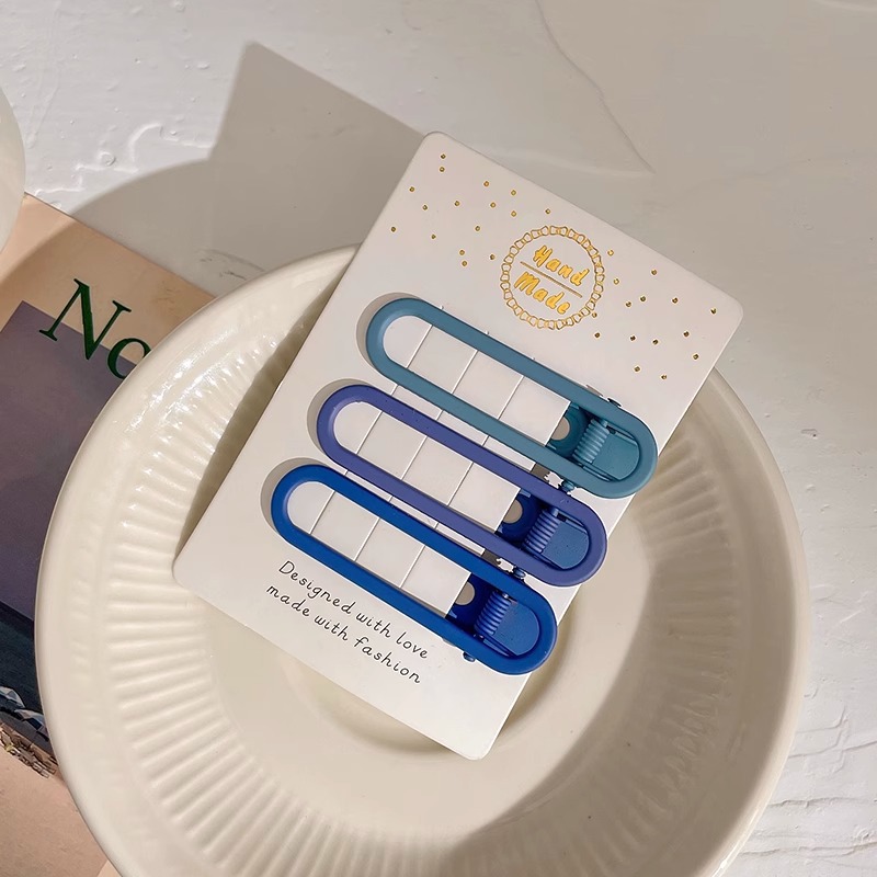 Dopamina rosa pinza de cabello lateral boca de pato adorable pinza de cabello para mujeres 2025 nuevo pinza de frangeo