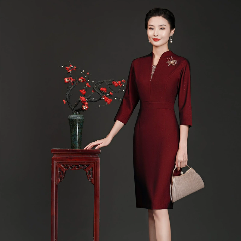 2023 Весна новое платье матери достойное элегантное модное Счастливое Платье свекрови свадебное платье поколение волос