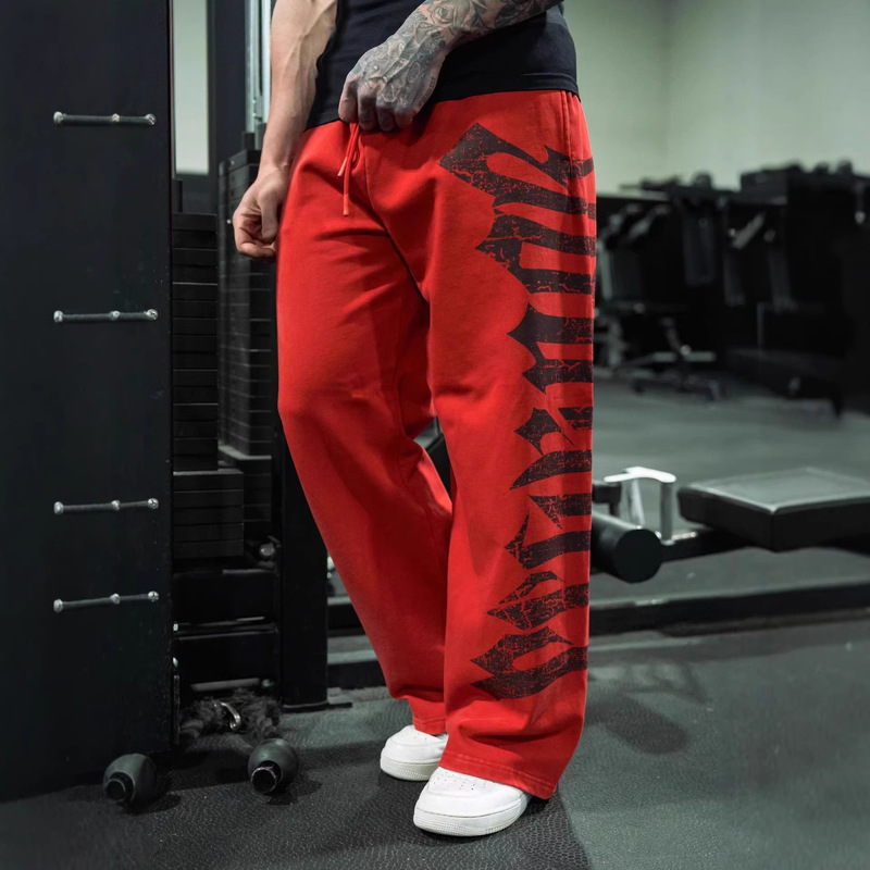 Youngla New Men's Sports Pants Muscle Fitness Jogging Long Pants Cotton Printed Mid-Waist Casual Pants Youngla New Men's Sports Pants Muscle Fitness Jogging Long Pants Cotton Printed Mid-Waist Casual Pants