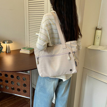 简约通勤女单肩包户外休闲旅行大容量女包多隔层尼龙布女托特包