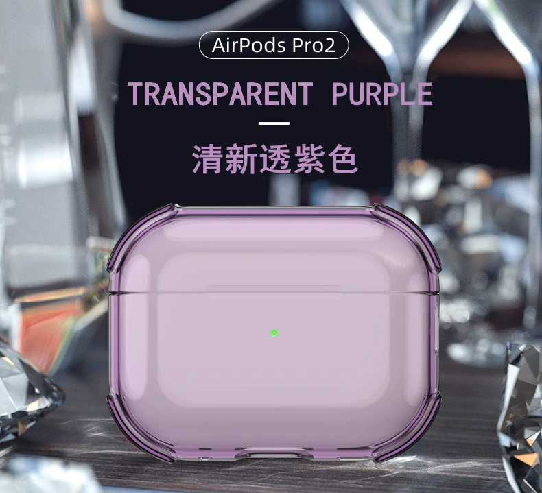 Protective Case (Apple AirPods) — Compatible with Pro/3/4/2/1, Transparent, Keyring