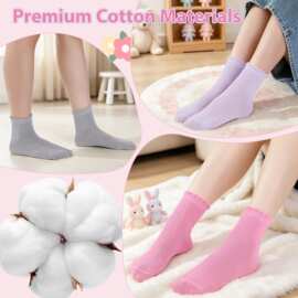 中筒袜女童花边柔软棉Cotton舒适校服运动ins潮厂家直发一件代发