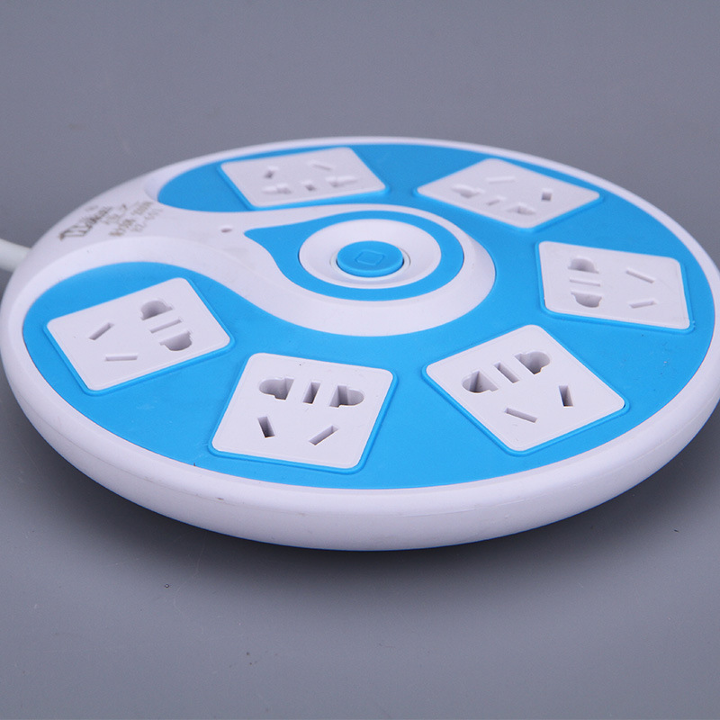 Regalo creativo UFO disco volador redondo enchufe de carga USB enchufe giratorio enchufe argentino enchufe