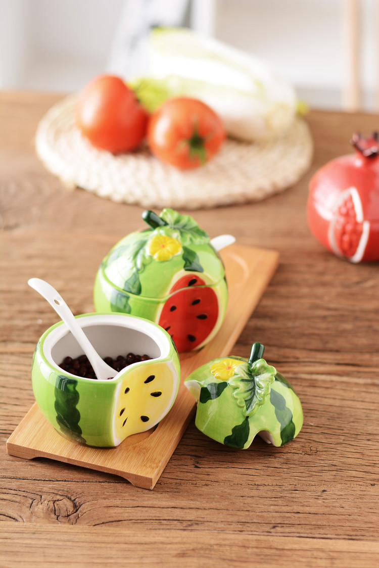 Japanese Ceramic Seasoning Jar Set - Image 4