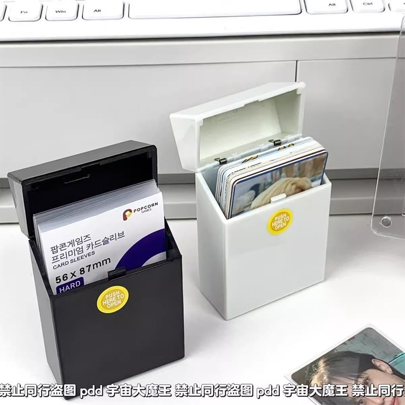 インスタイルカードフリップカバー収納ボックス diy デスクトッププッシュ式カードフィルムスターカードボックスポラロイドフリップカバー収納ボックス|undefined