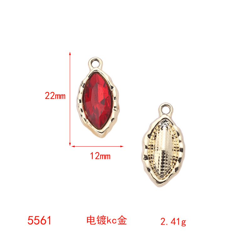 天然石のカット面を持つ長方形、円形、楕円形の単穴クリスタルDIYアクセサリーペンダントDIYジュエリーアクセサリー在庫あり|undefined