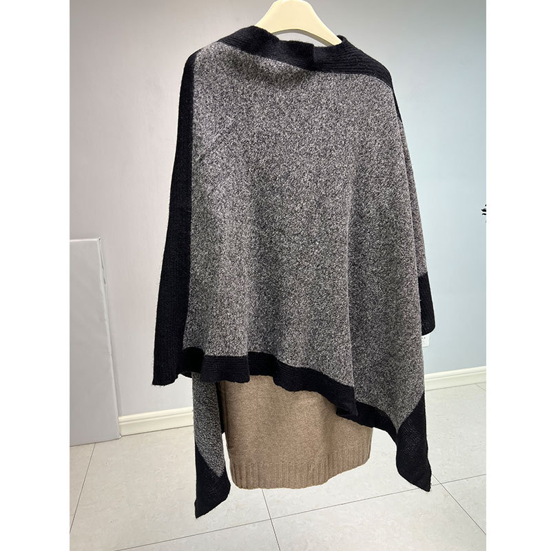 rjcc cashmere spring and autumn warm cashmere cloak comfortable warm ladies outside shawl color matching long cloak