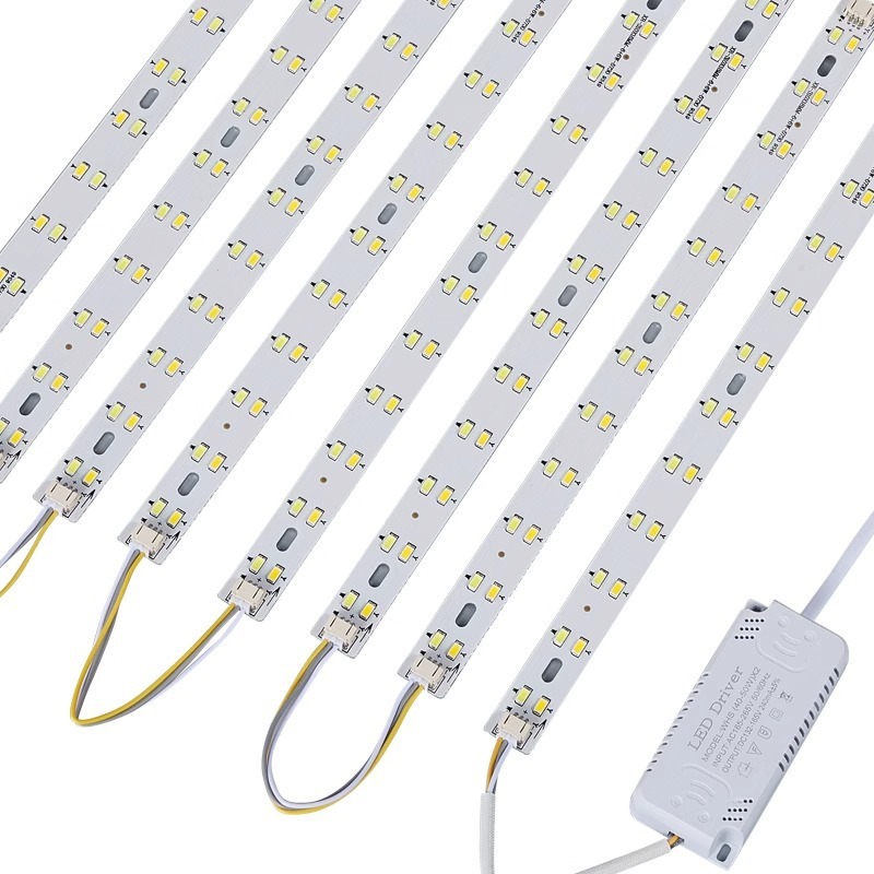 LEDシーリング芯交換用ライトバー、ロングストリップライト照明、3色調光リビングルームライト、ライトビーズパッチ付き芯変更|undefined