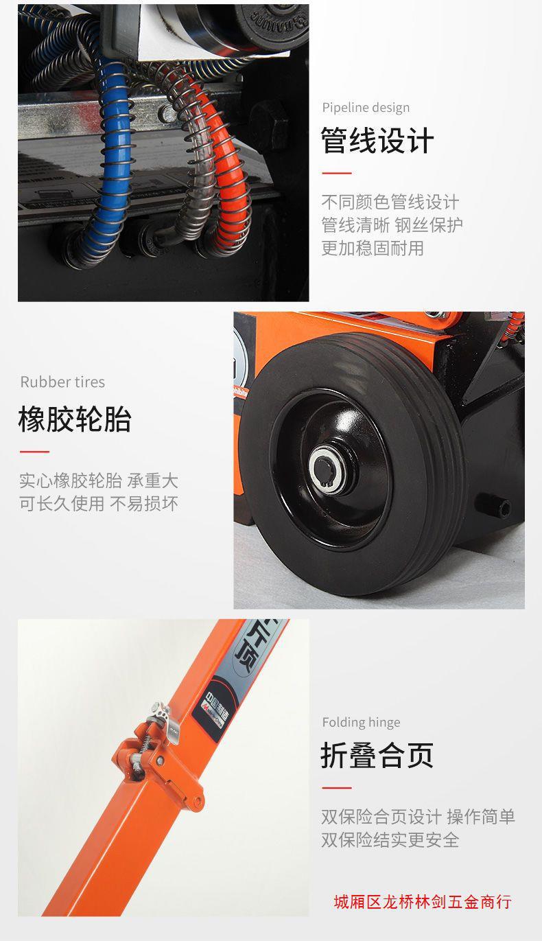 Pneumatic jack horizontal hydraulic heavy duty 60 T truck auto repair logistics dedicated 80 t 100T pneumatic qianjinding