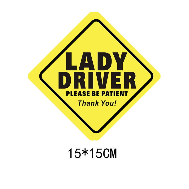 New driver初心者運転車シール初心者運転実習標識車シール女性運転手警告車シール|undefined