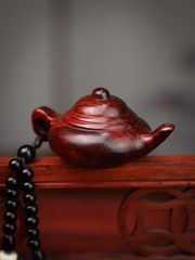 紫檀木雕彌勒佛爺汽車掛件背包小飾品吊墜掛繩男隨身手把玩件