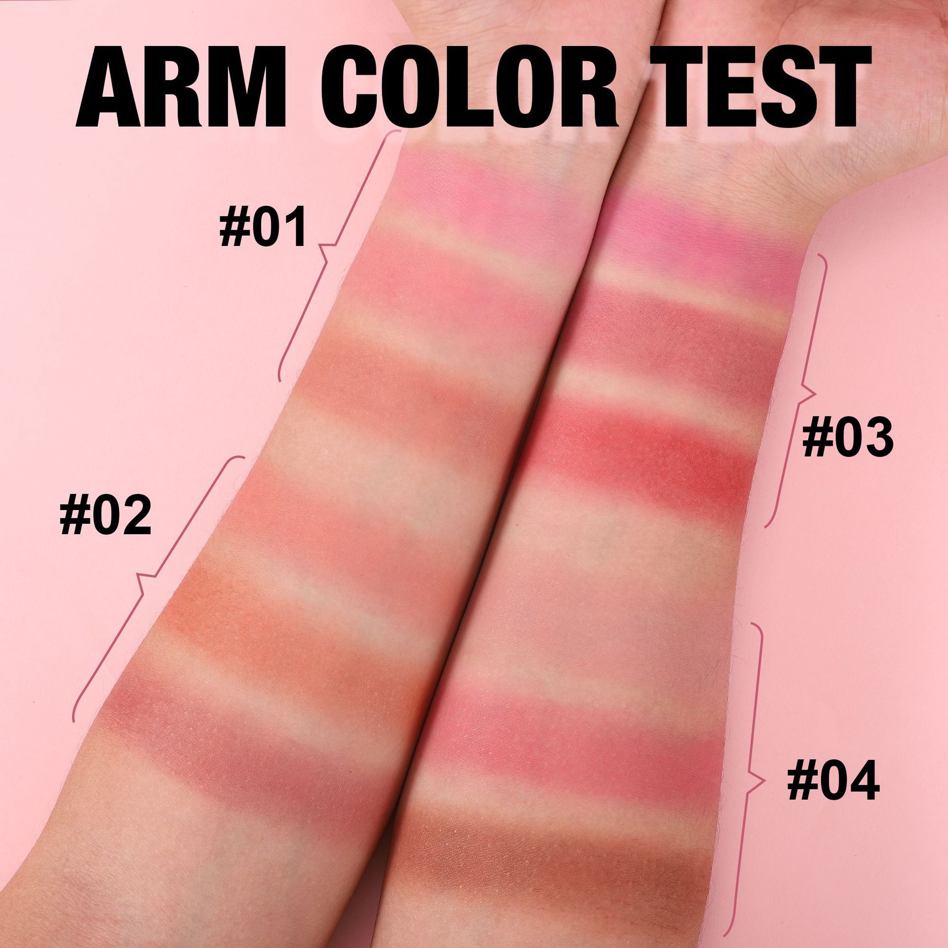 Blush transfronterizo natural mate impermeable blush barro HANDAIYAN blush crema carmín blush