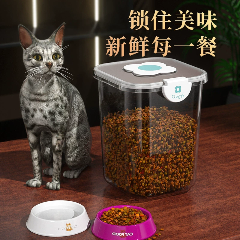 Ковш для хранения корма для кошек, корм для домашних животных, герметичный кошачий, корм для кошек