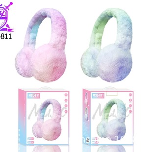 Cartoon plush warm MSL-811 headset-mounted Bluetooth card FM multi-function headset wireless sports phone
