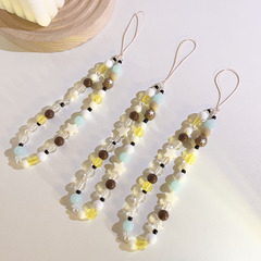 新款diy星星掛飾串珠鏈條手提鏈通用手機殼ccd相機手機掛繩鑰匙扣